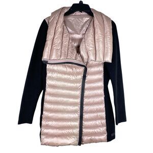 Calvin Klein Performance Woman’s Size Medium Down Puffer Jacket Pink Black